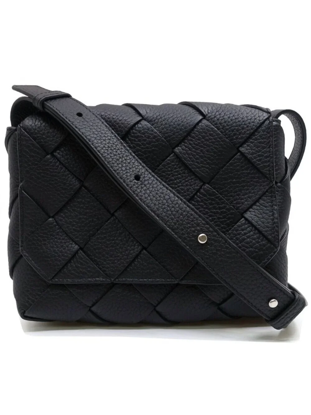 Bottega Veneta Diago Small Shoulder Bag Maxi Intrecciato Silver